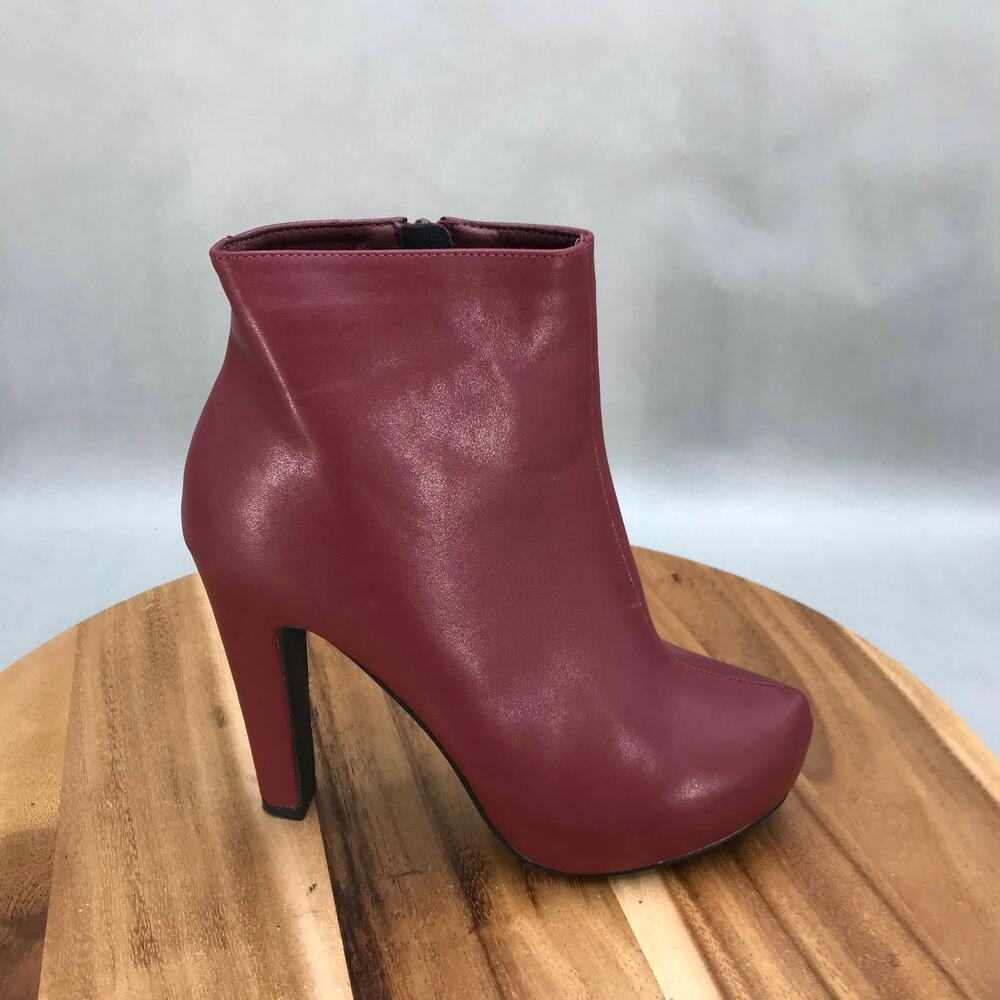 Allegra K High Heel Platform Boot Womens 8.5 Zip Up Ankle - RIGHT BOOT ONLY